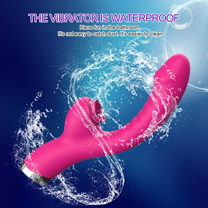 Tongue Licking Vibrator 2 In 1 Adult Women Sex Toys Dildos Vibrators