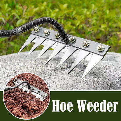 KITPIPI Carbon Steel Garden Rake