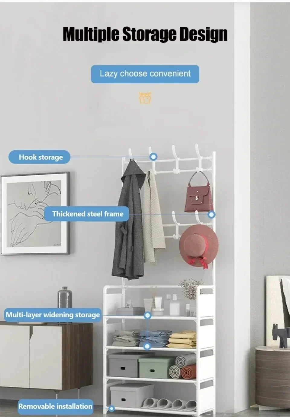 Multi-Layer Shoe Rack Storage Cabinet