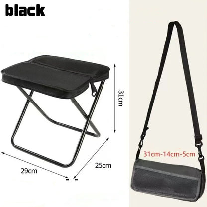Abay Lightweight Folding Camping Chair - Portable Carbon Steel