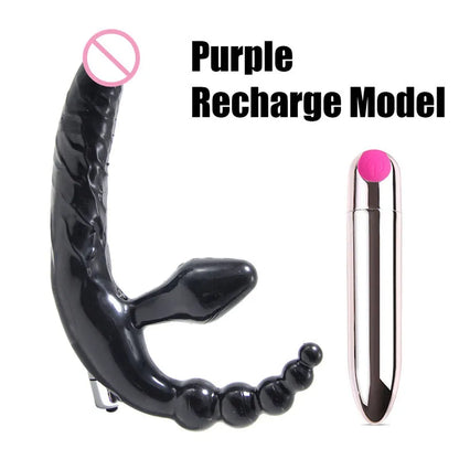 Anal Plug Triple Stimulation Wearable Adult Toy for Women