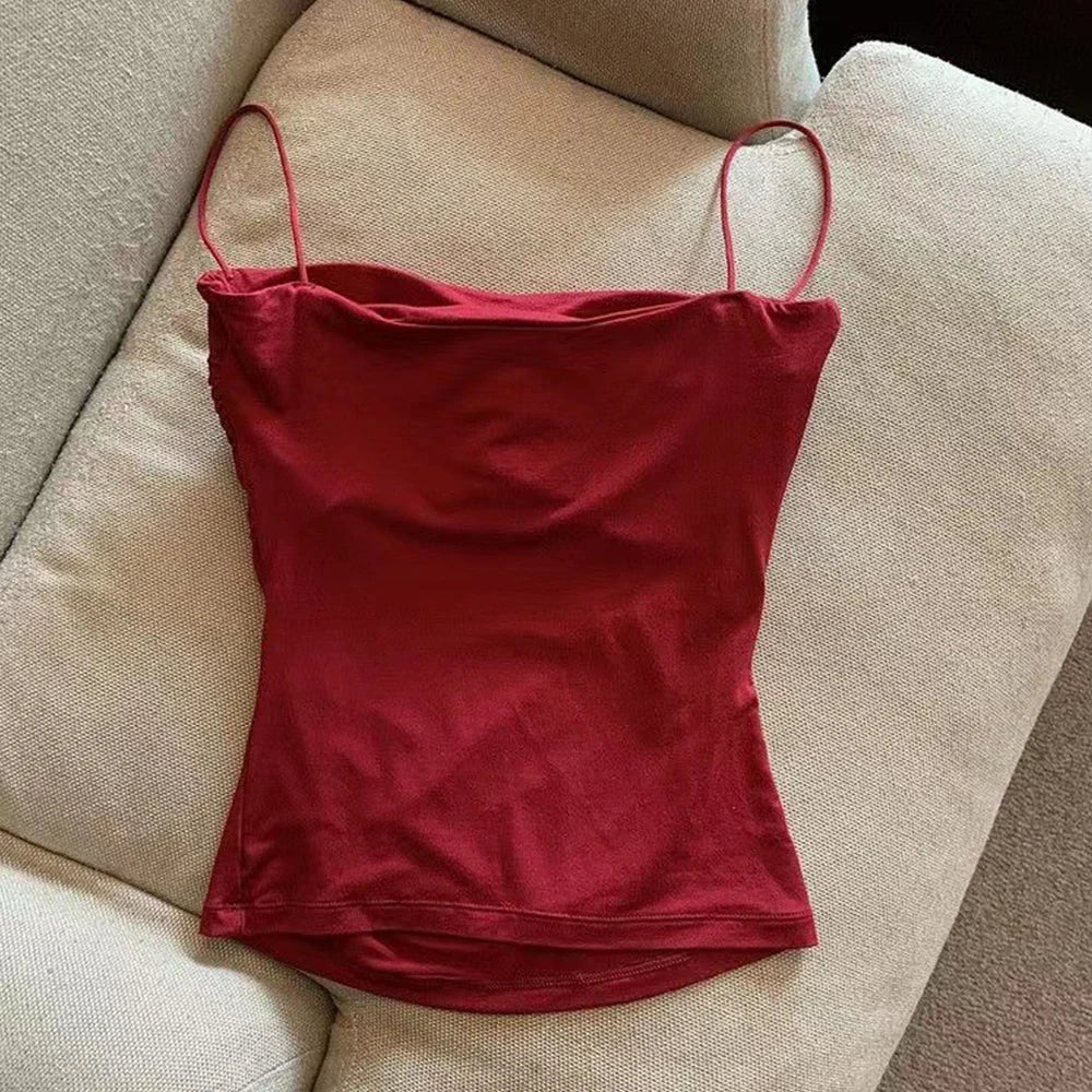 YJSFG HOUSE Padded Camisole - Built-in Bra