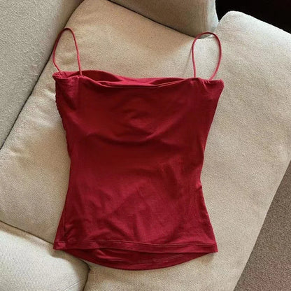 YJSFG HOUSE Padded Camisole - Built-in Bra