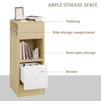 WOLTU 2PCS Narrow Bedside Table Nightstand with Open Shelves The Max Mall
