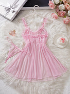 Elegant Lace Babydoll Set