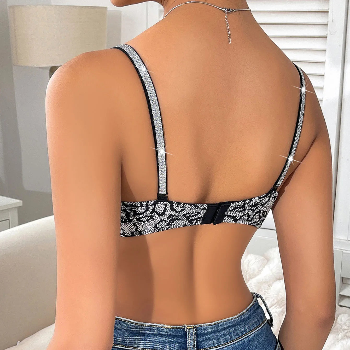 Push-Up Plunge Bra - Animal Print