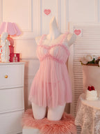 Elegant Lace Babydoll Set