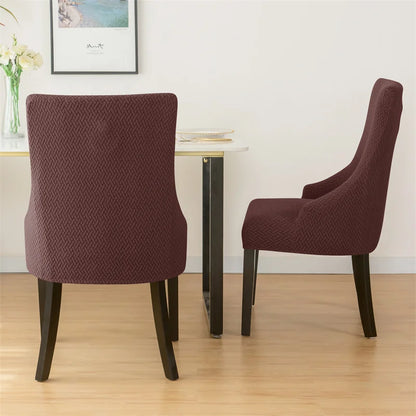 Yupartex Stretch Chair Cover - Jacquard Spandex Slipcover
