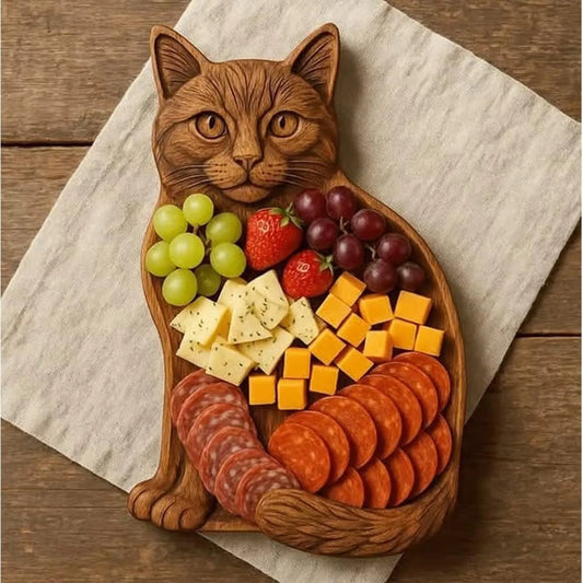 Animal Design Wood Serving Tray