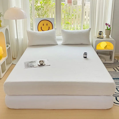 Luxury Washed Cotton Fitted Sheet