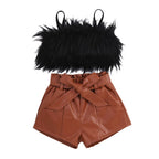 Girls' Casual Vest and Shorts Set