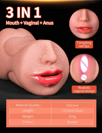3-in-1 Male Masturbator Cup