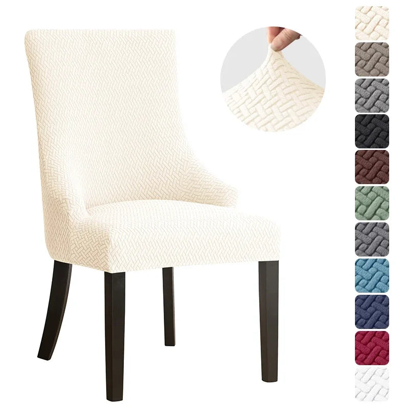 Yupartex Stretch Chair Cover - Jacquard Spandex Slipcover