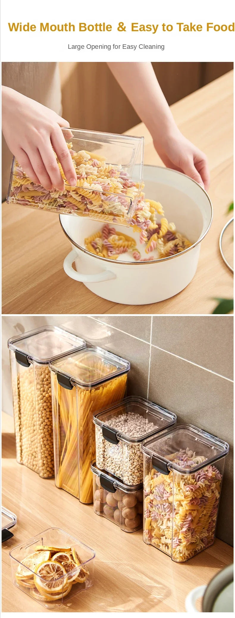 Plastic Food Storage Containers with Lid