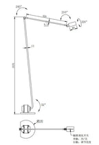 JIANKEXING LED Tall Reading Floor Lamp JIANKEXING