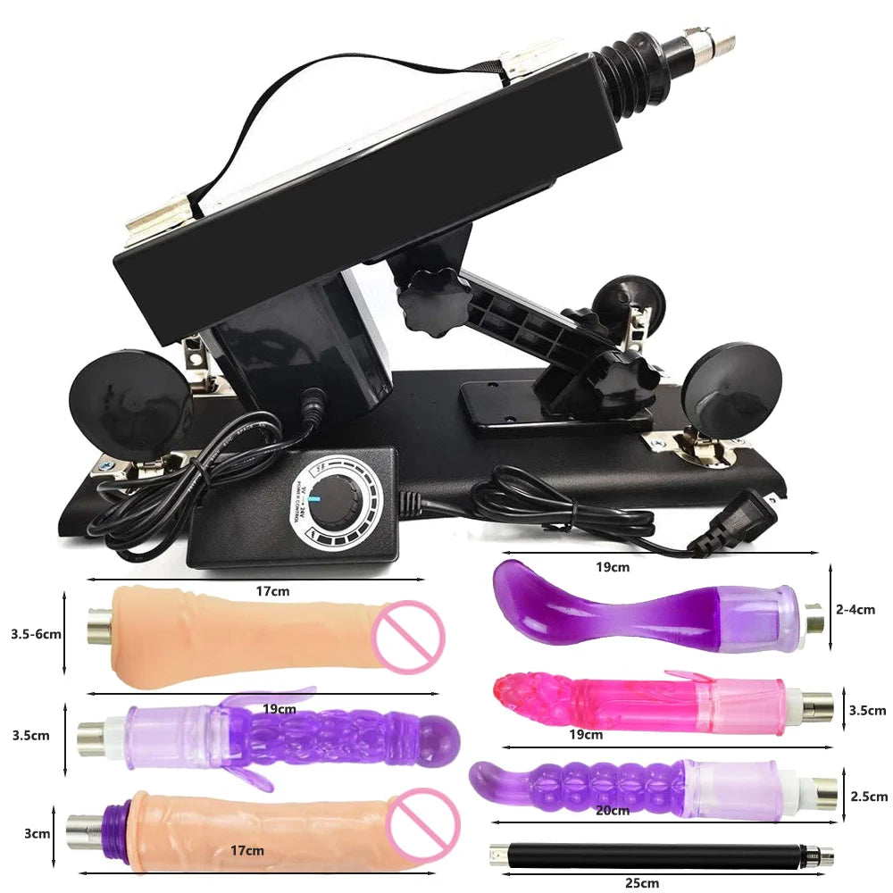 Thrust Sex Machines for Women Men with Masturbator Cup Realistic Dildo
