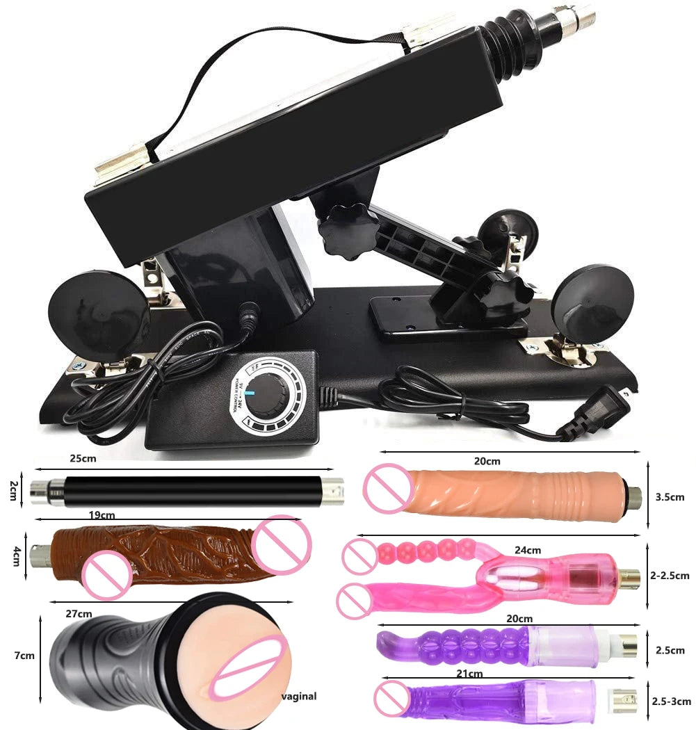 Thrust Sex Machines for Women Men with Masturbator Cup Realistic Dildo