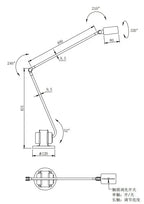 JIANKEXING LED Tall Reading Floor Lamp JIANKEXING