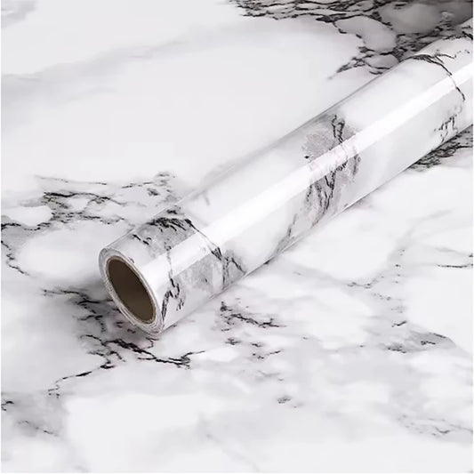 Kitchen living room waterproof and oil-proof sticker self-adhesive 40cm renovation marble thickened wallpaper wallpaper home