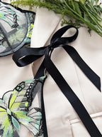 Butterfly Lingerie Set Sexy Hot Sheer Mesh Embroidery Bra & Panty