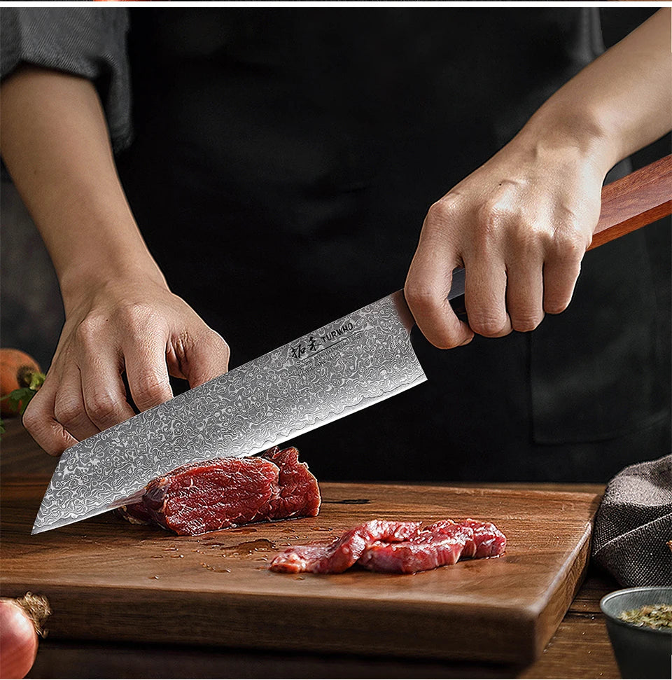F.YOUNG 8.2" Japanese Kiritsuke Knife - 67-Layer Damascus Steel Professional Chef Knife