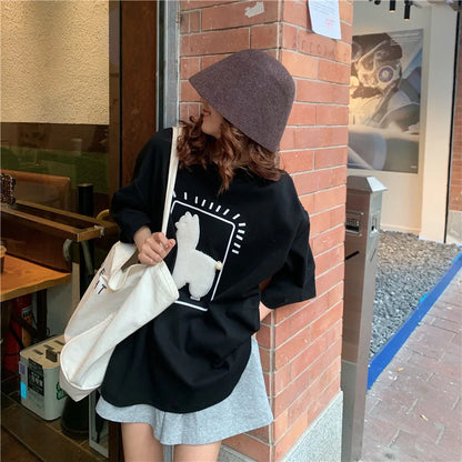 Baggy All-match T-shirts Women Casual Summer Korean Fashion