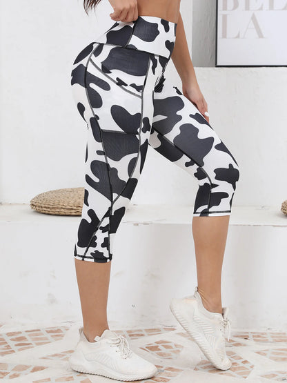 Women's Capri Yoga Pants with Pockets Essential High Waisted Legging for Workout