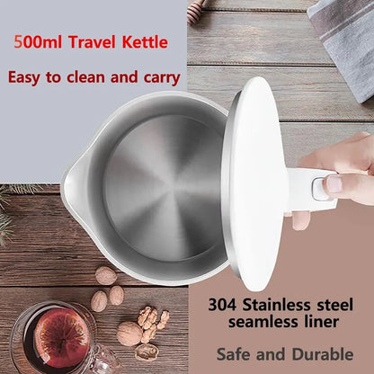 NEW Electric kettle Tea and coffee 0.5L stainless steel portable