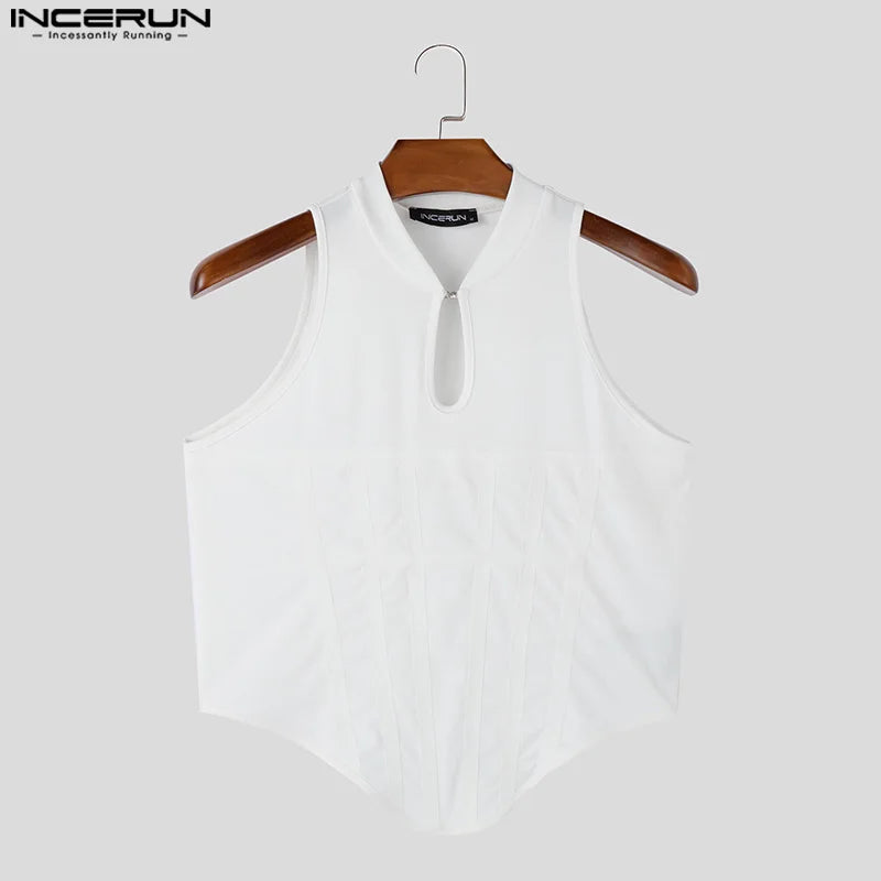 INCERUN Men's Tank Top - Casual Solid