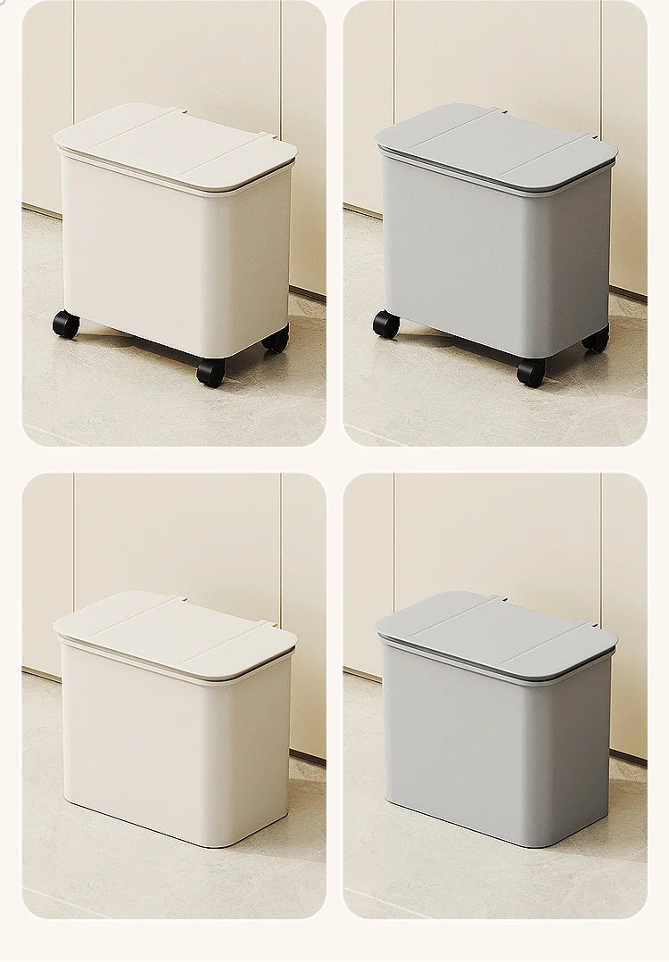 3 Layers Durability Plastic Waste Container with Modern Look