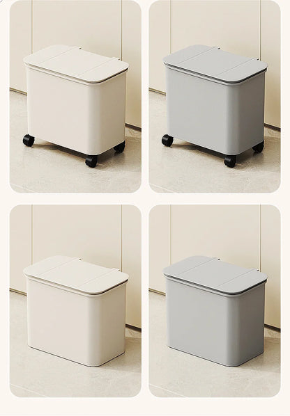 3 Layers Durability Plastic Waste Container with Modern Look