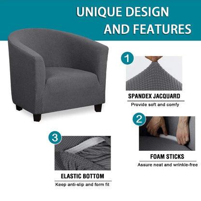Anti-Slip Polyester Sofa Cover - Stretch Accent Chair Slipcover