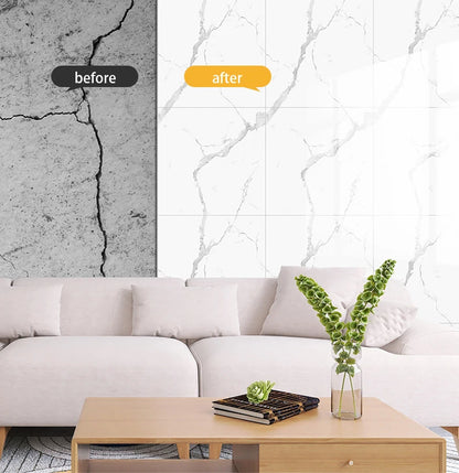 Kitchen living room waterproof and oil-proof sticker self-adhesive 40cm renovation marble thickened wallpaper wallpaper home