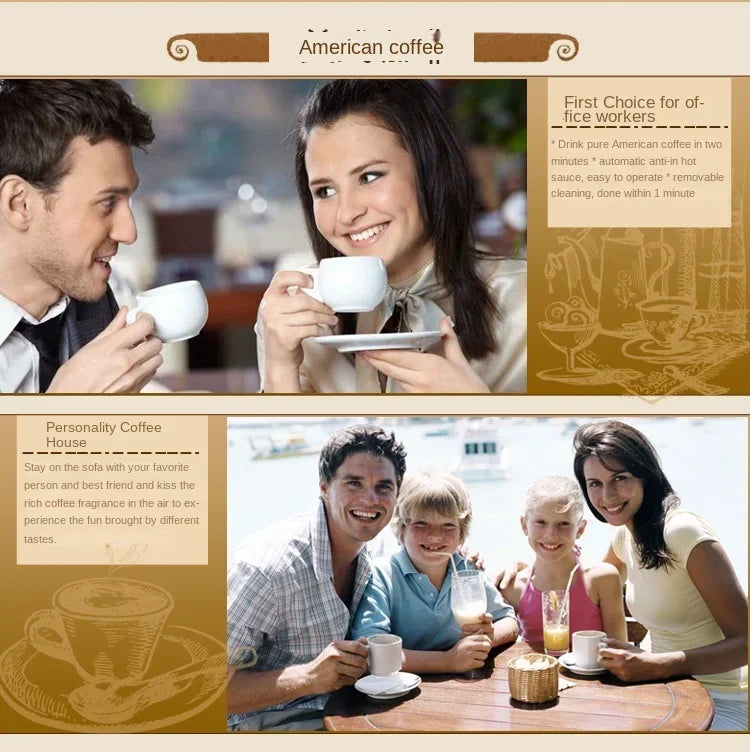 household mini American drip coffee maker tea maker