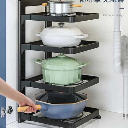 Complete Kitchen Organization System - Stainless Steel Shelves & Multi-Layer Storage Solution