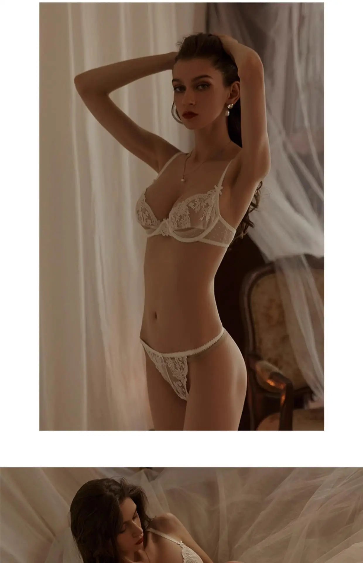 Seamless Push-Up Plunge Bra Set