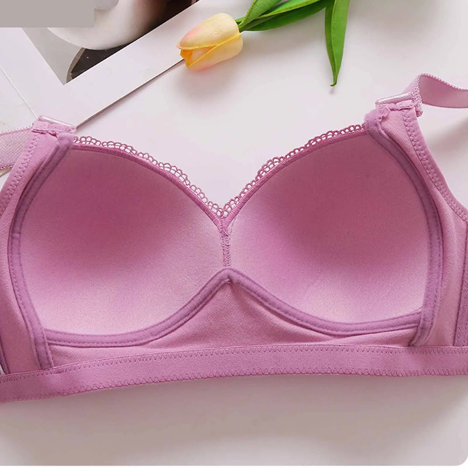 Sexy Lace Seamless Large Size Women's Sports Bra