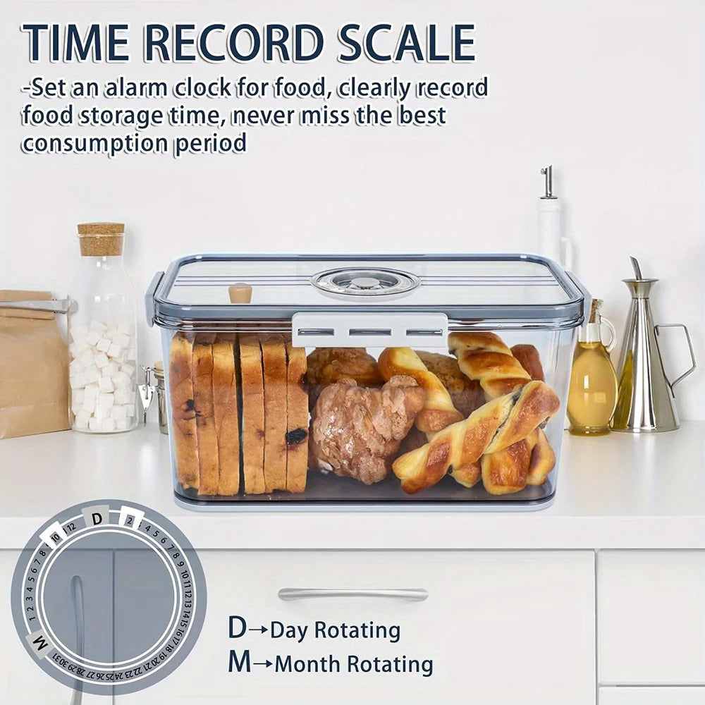 Premium Sealing Storage Container with Lid and Four Buckles