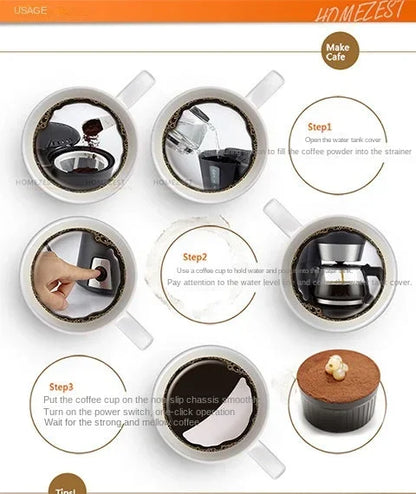 household mini American drip coffee maker tea maker