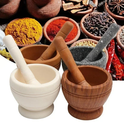 Manual Mortar & Pestle Set - Kitchen Spice and Herb Grinder