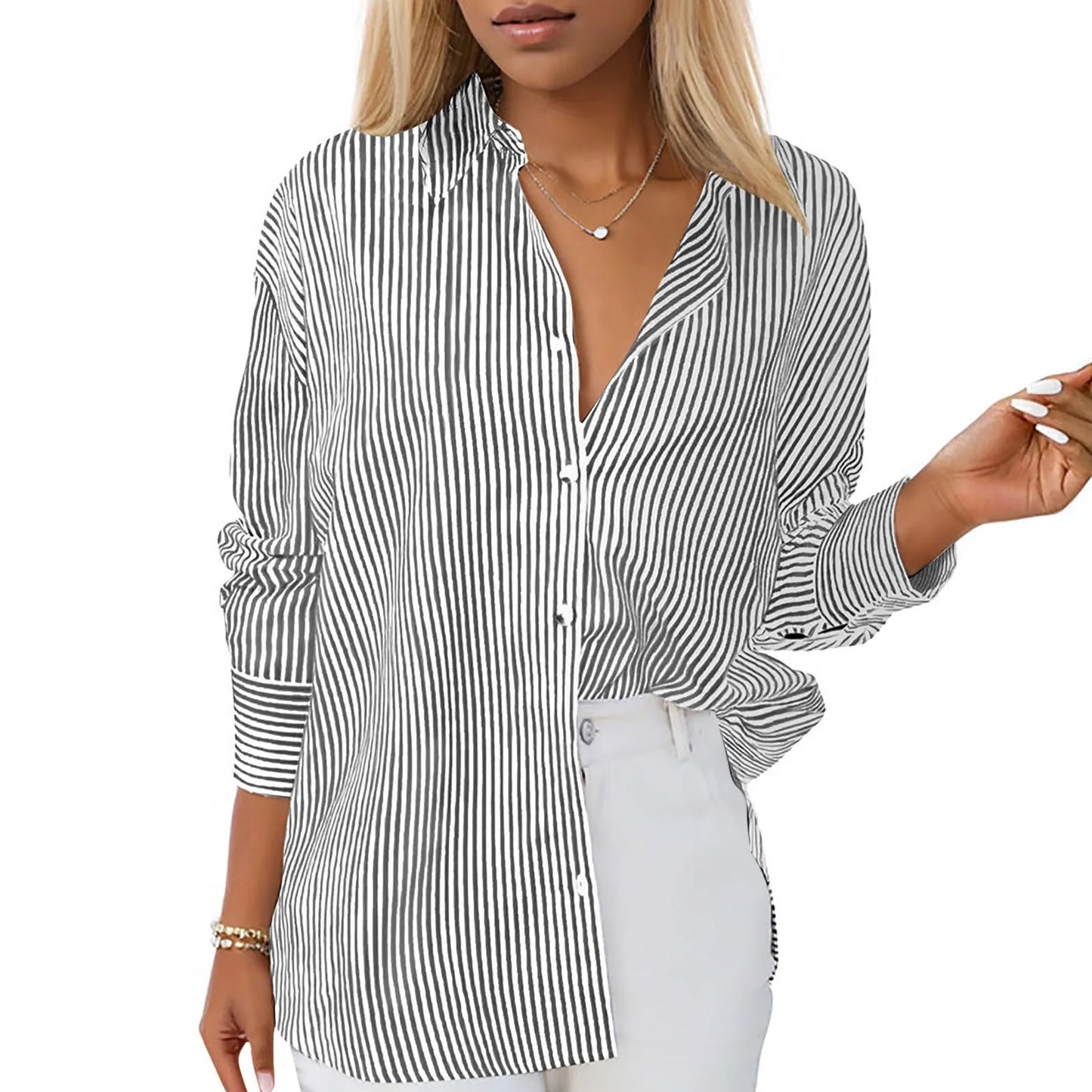 Women's Button Down Shirt - Casual Business