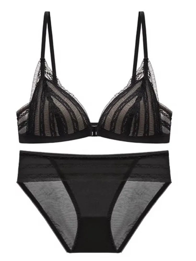 Push-Up Triangle Cup Bra Set