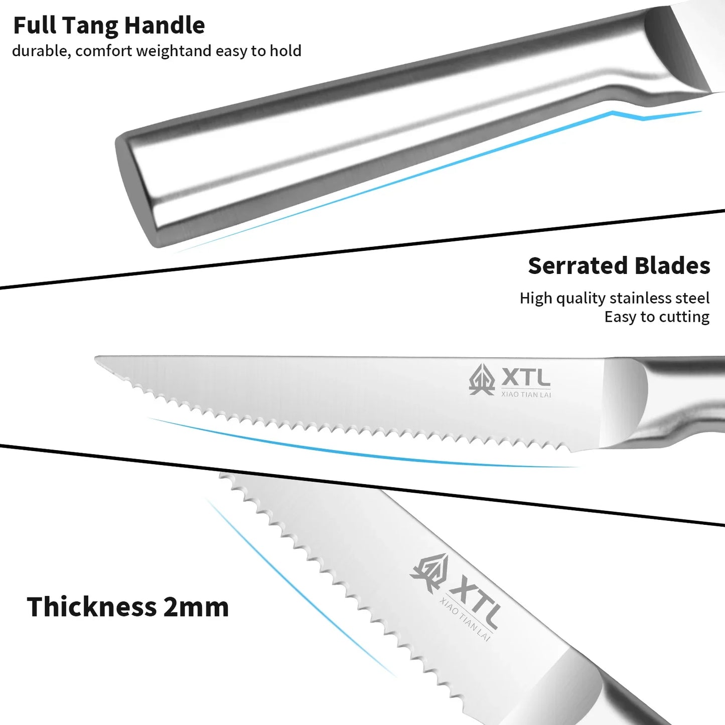 Seiko Home Stainless Steel serrated steak cut
