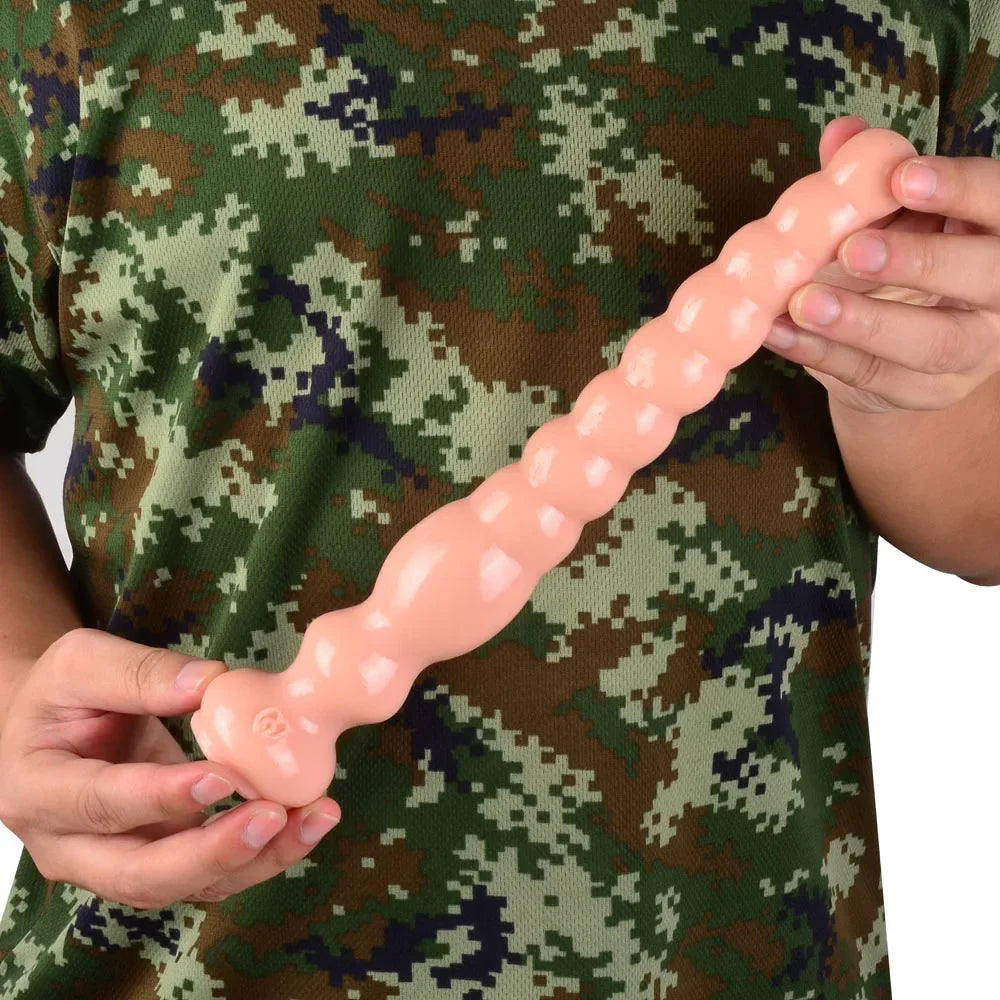 Long Anal Plug With Suction Cup Butt Plug Large Dildo Anus Backyard Masturbation