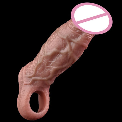 5 Styles Adult Men Penis Sleeve With Anti-drop Silicone Dick Extender