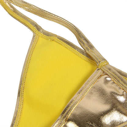 Comeondear Shiny Thong Micro Mini Sexy Panties