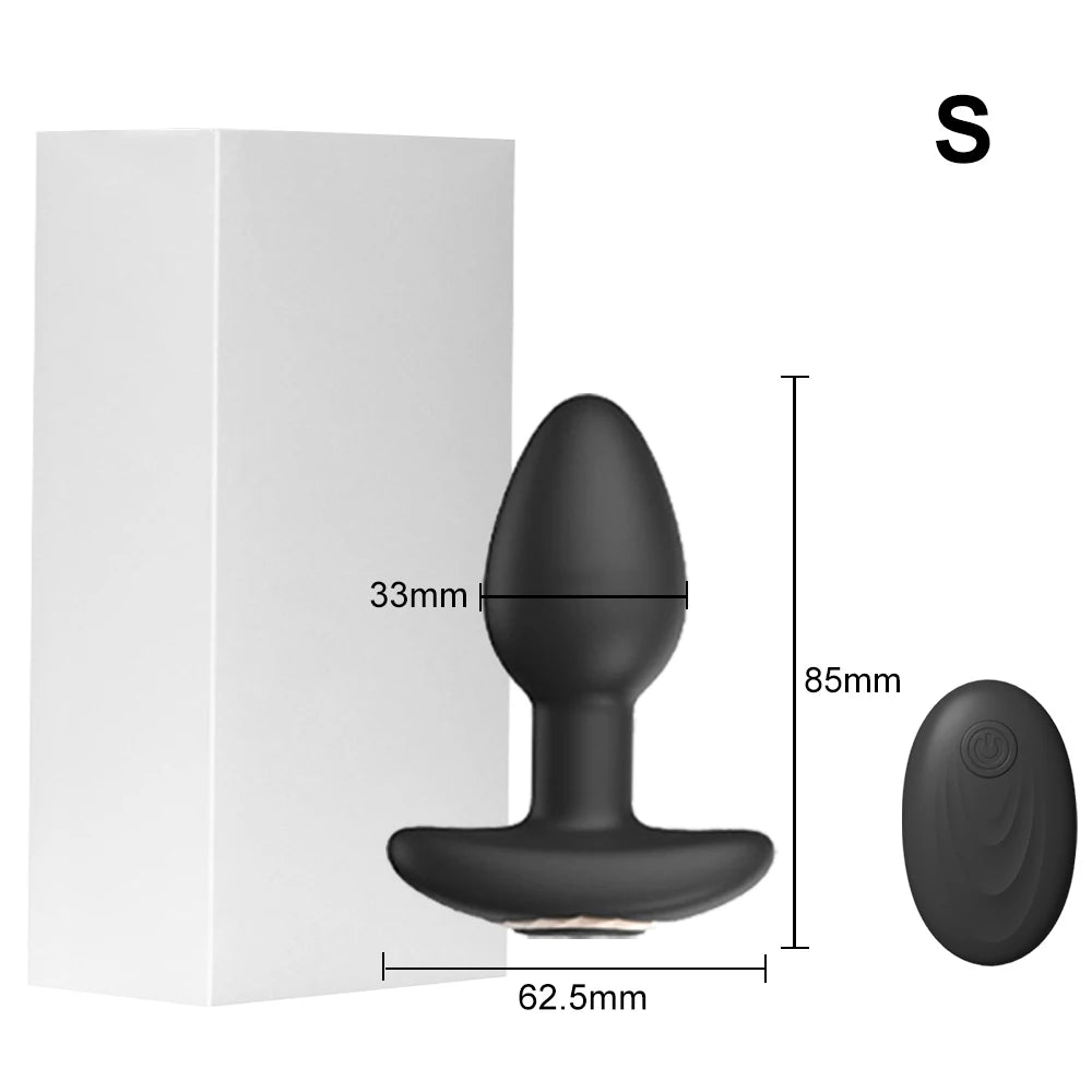 Wireless Remote Control Vibrating Anal Butt Plug Prostate Massager Sex Toys