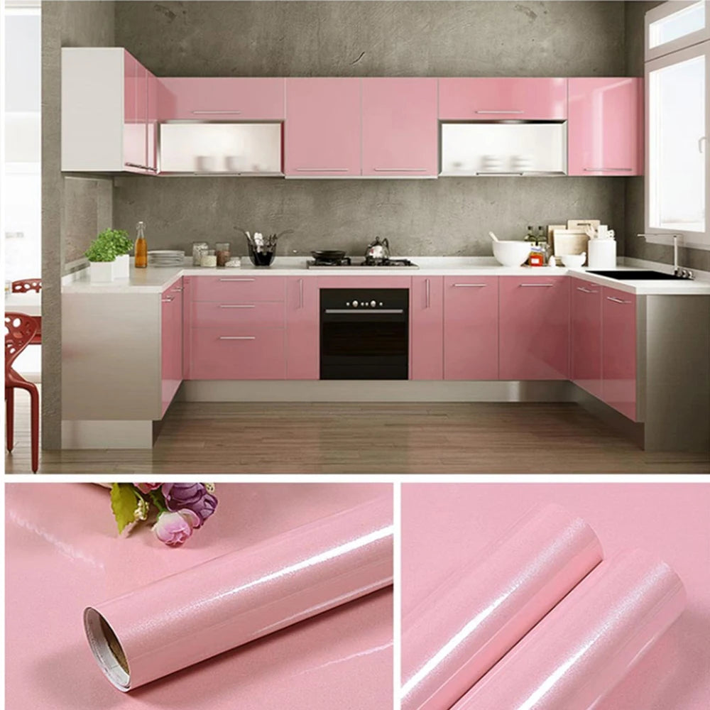 Kitchen Cabinet Pearlescent White Marble Contact Paper Vinyl Self Adhesive