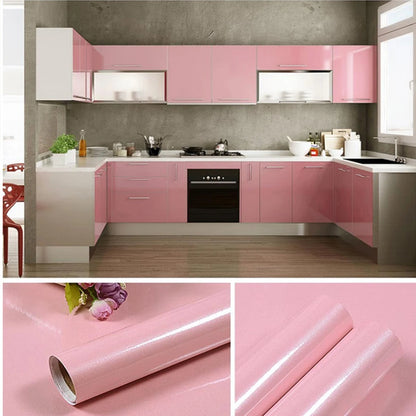 Kitchen Cabinet Pearlescent White Marble Contact Paper Vinyl Self Adhesive