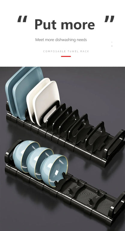 Kitchen Cabinet Dish Storage Rack Drawer